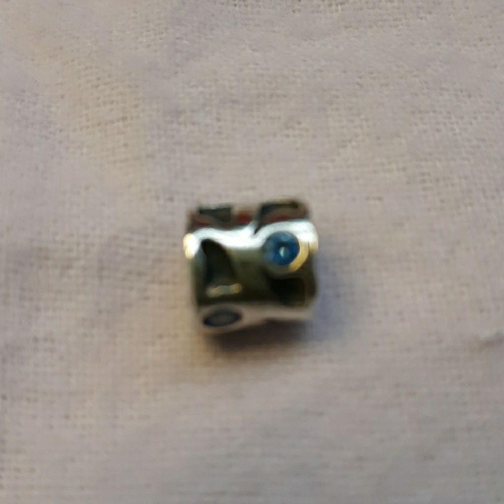 Pandora silver and Swarovski crystal charm